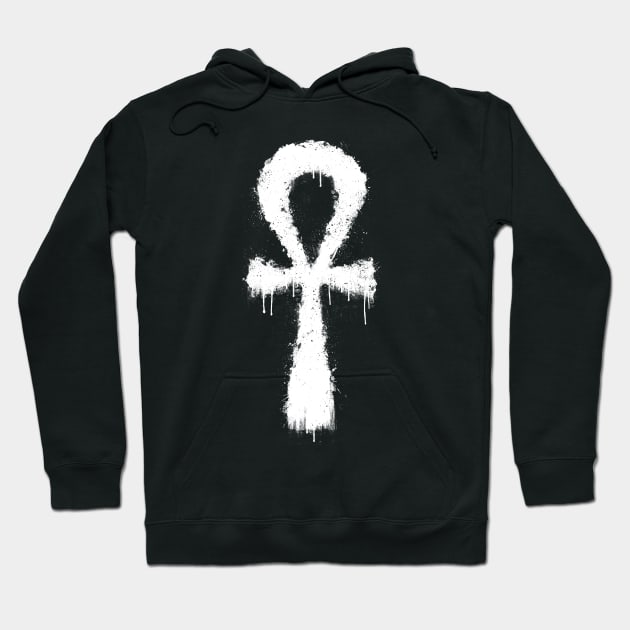 Egyptian Ankh Grunge Hoodie by GAz